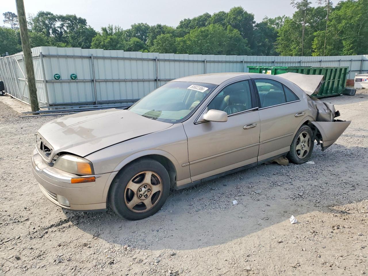 2000 Lincoln LS, VIN 1LNHM86S2YY917058 — Зад