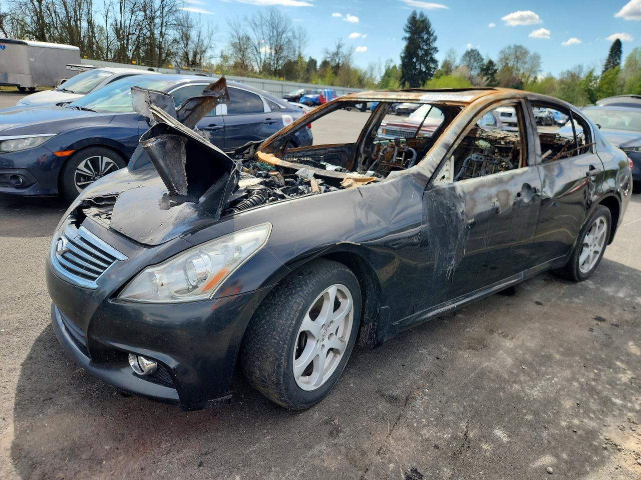 2011 Infiniti G37 x, VIN JN1CV6AR0BM350581 — Burn