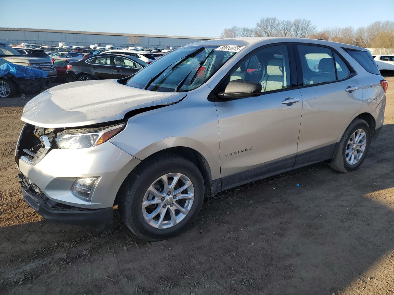 2018 Chevrolet Equinox LS, VIN 3GNAXHEV9JL323297 — Front end