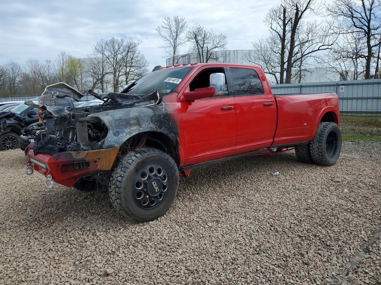 2020 Ram 3500 Longhorn, VIN 3C63RRKL6LG233483 — Пожар