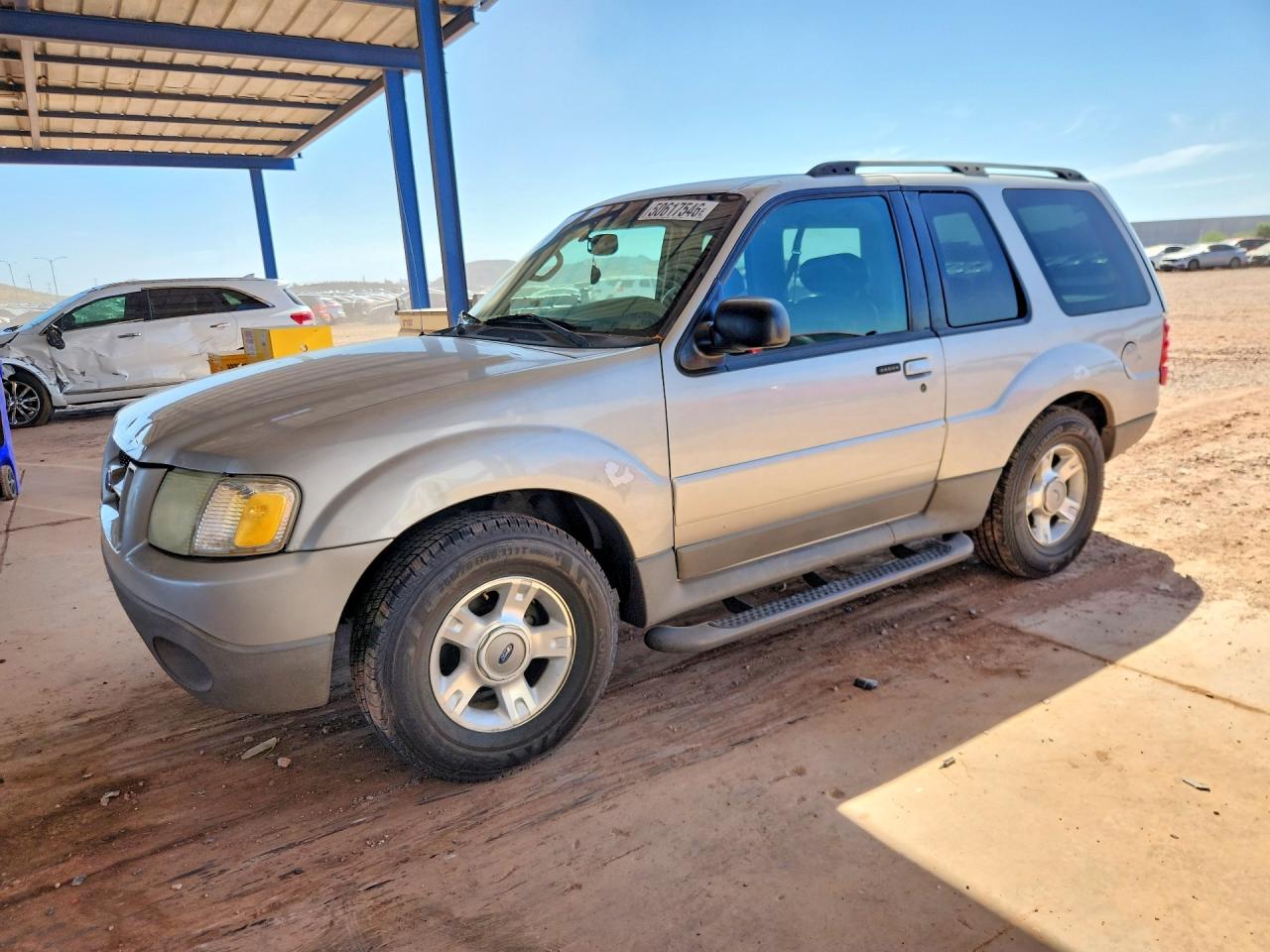 2003 Ford Explorer Sport XLS, VIN 1FMYU60E43UA77758 — Rear end