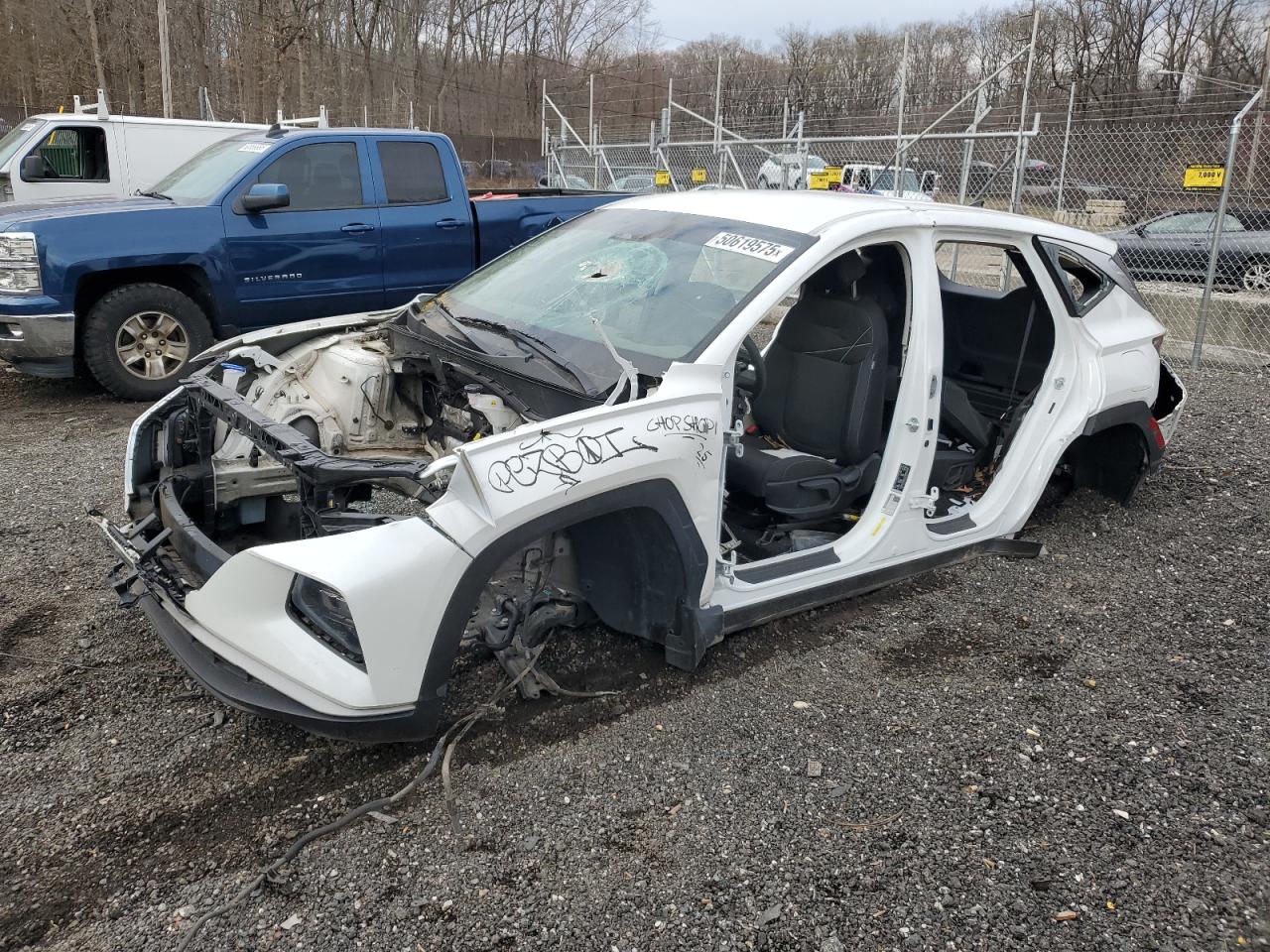2022 Hyundai Tucson SE, VIN 5NMJACAEXNH034676 — Biohazard / chemical