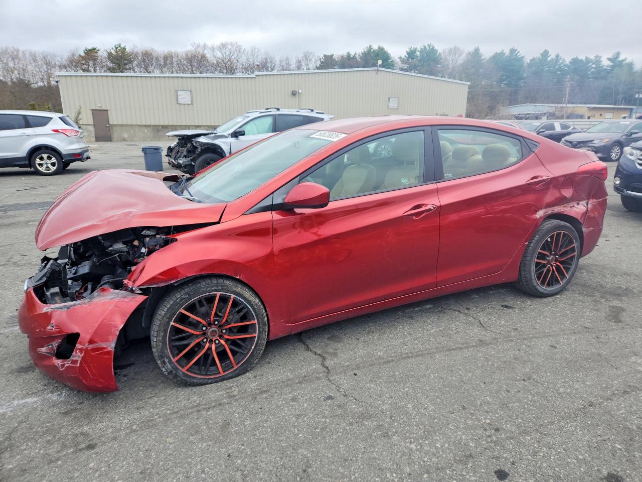 2011 Hyundai Elantra GLS, VIN KMHDH4AEXBU113666 — Front end