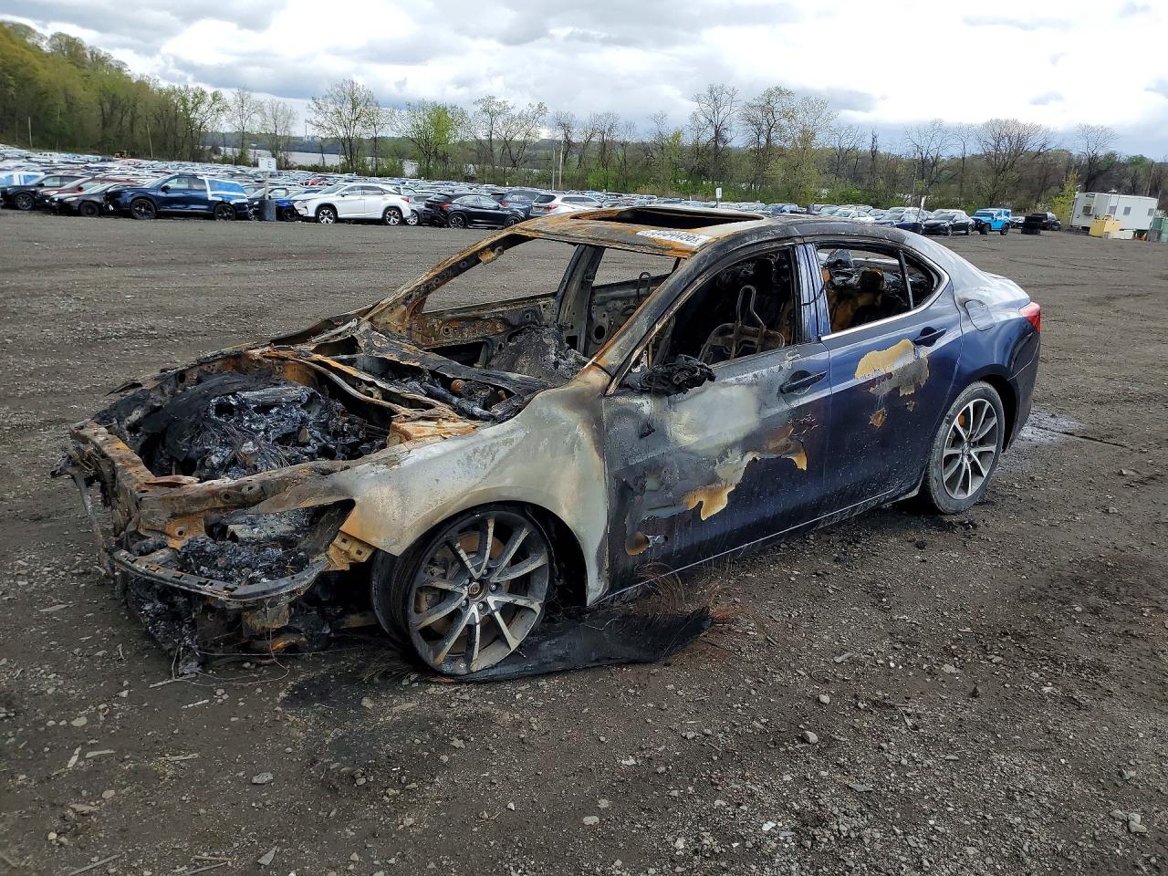 2015 Acura TLX Technology, VIN 19UUB3F5XFA008093 — Burn