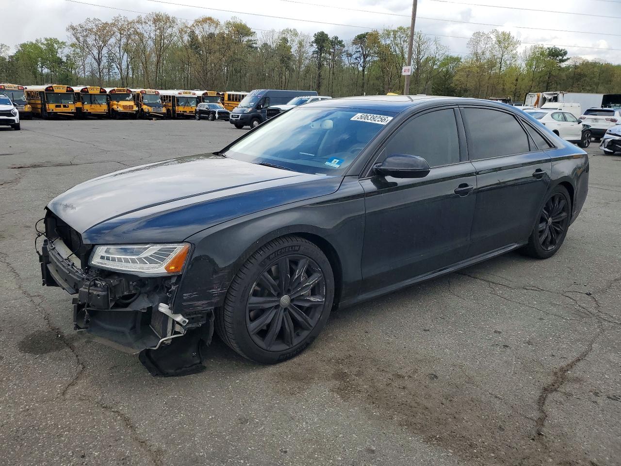 2018 Audi A8, VIN WAU44AFD1JN000421 — Front end