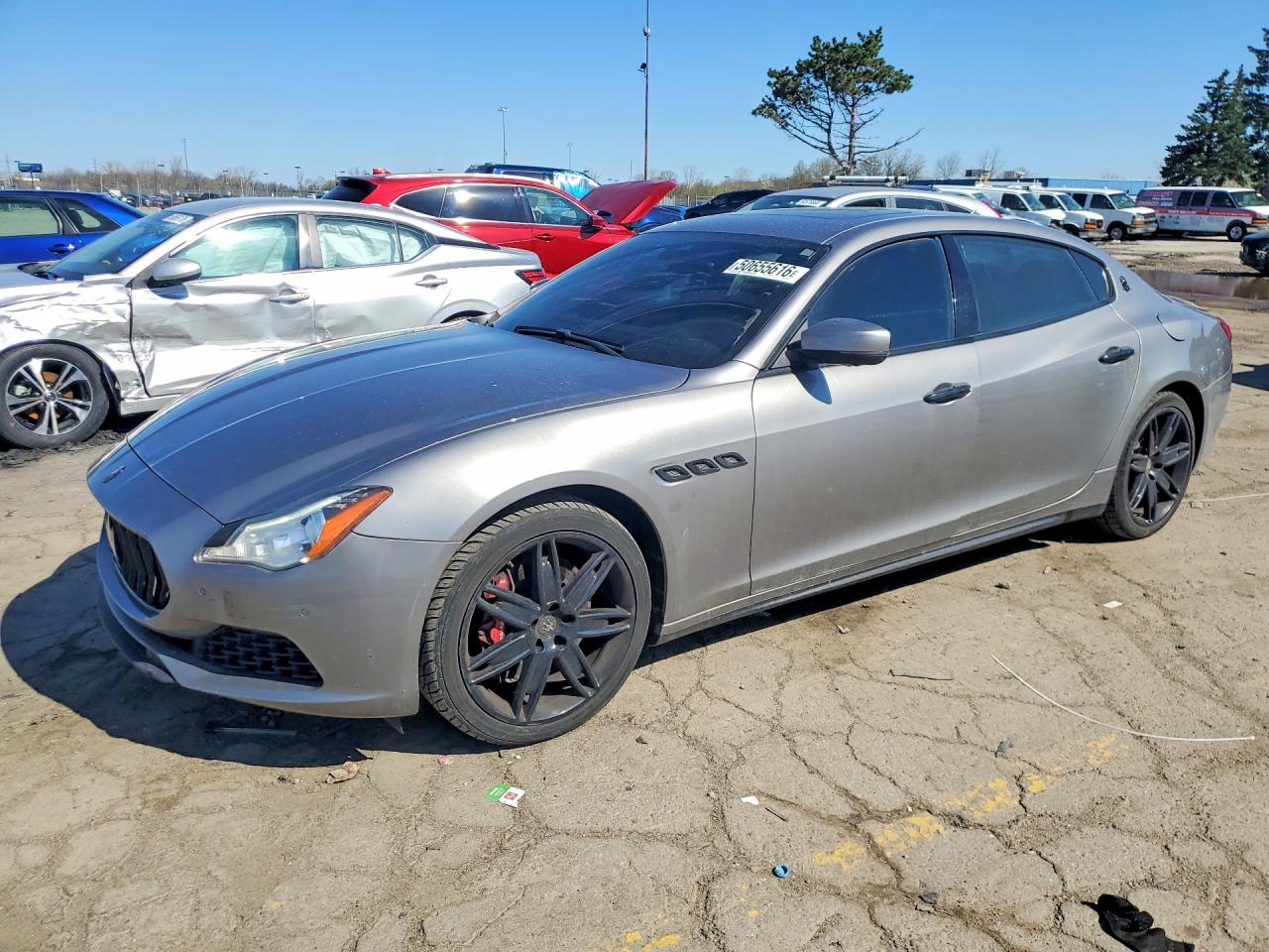2017 Maserati Quattroporte S Q4, VIN ZAM56RRA1H1237165 — Rear end