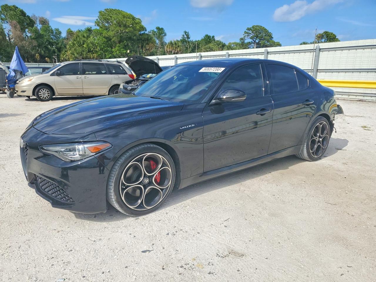 2022 Alfa Romeo Giulia Ti, VIN ZARFAMBN5N7665763 — Rear end