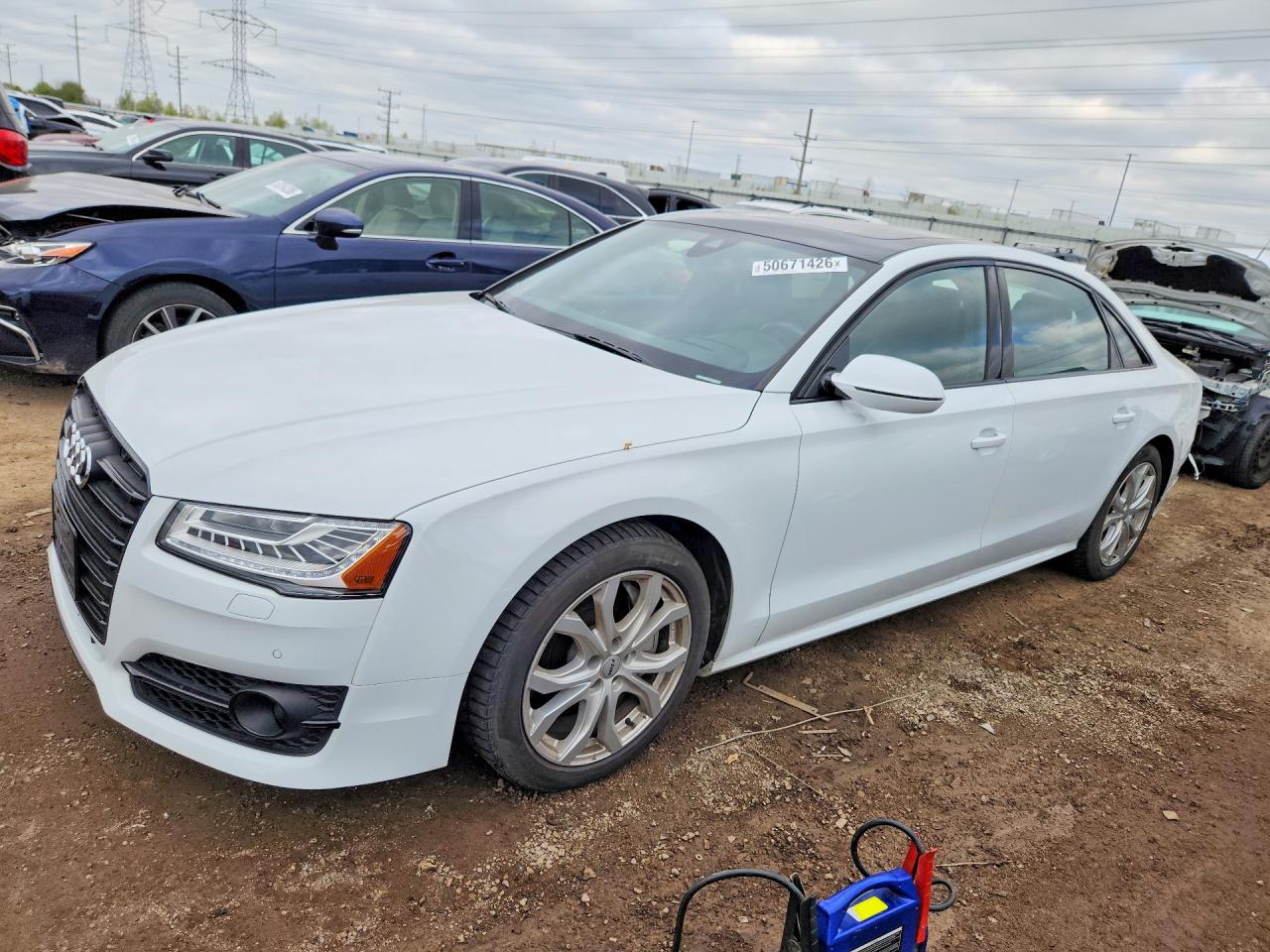 2018 Audi A8 Sport, VIN WAU43AFDXJN000257 — Rear end