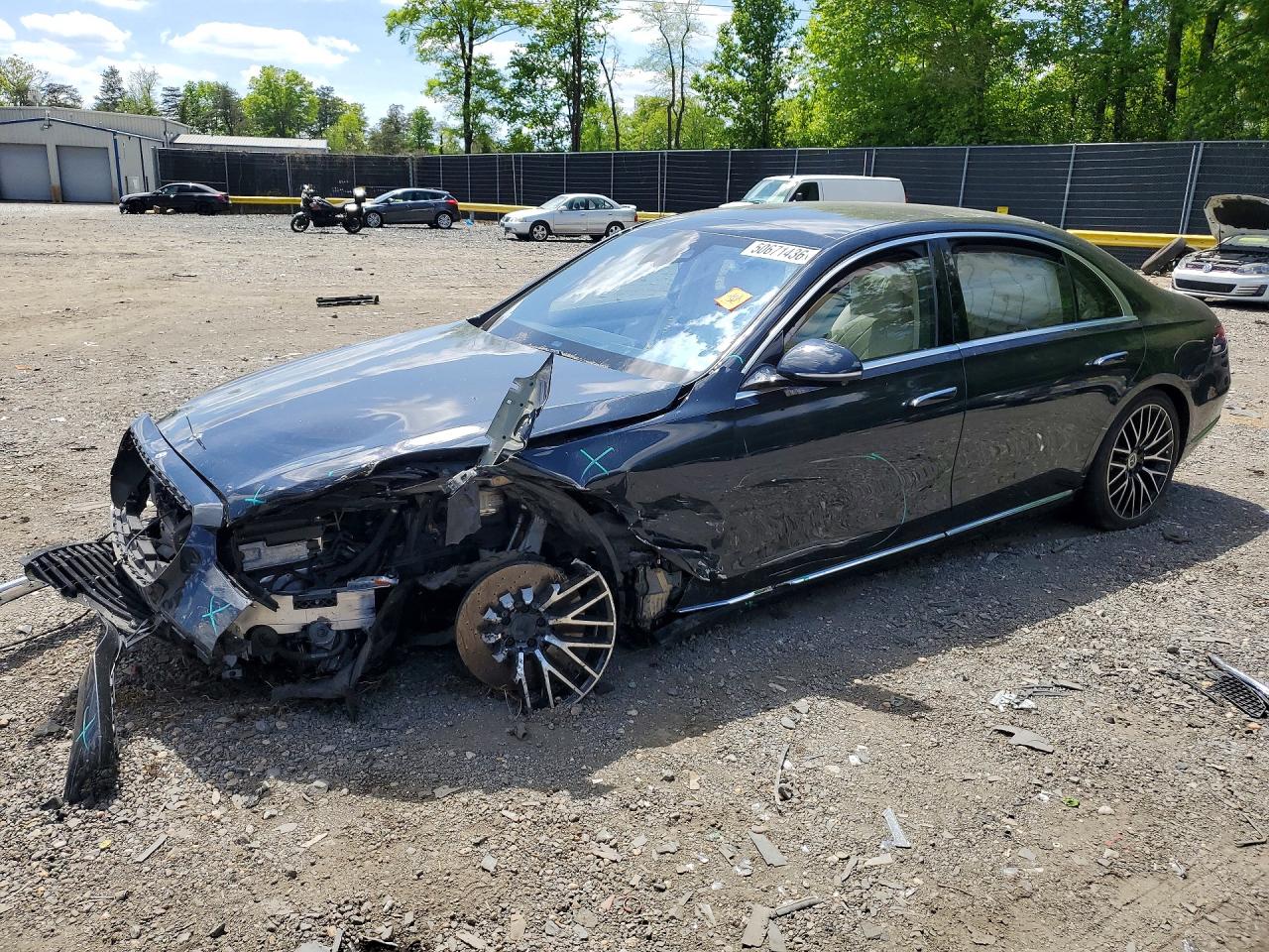 2021 Mercedes-Benz S 580, VIN W1K6G7GB0MA041899 — Front end