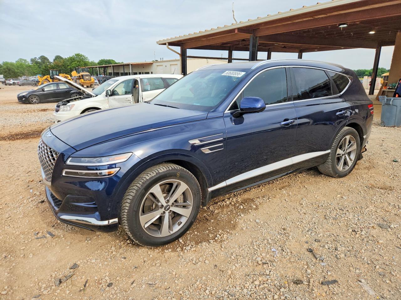2021 Genesis GV80, VIN KMUHCESC5MU064805 — Rear end