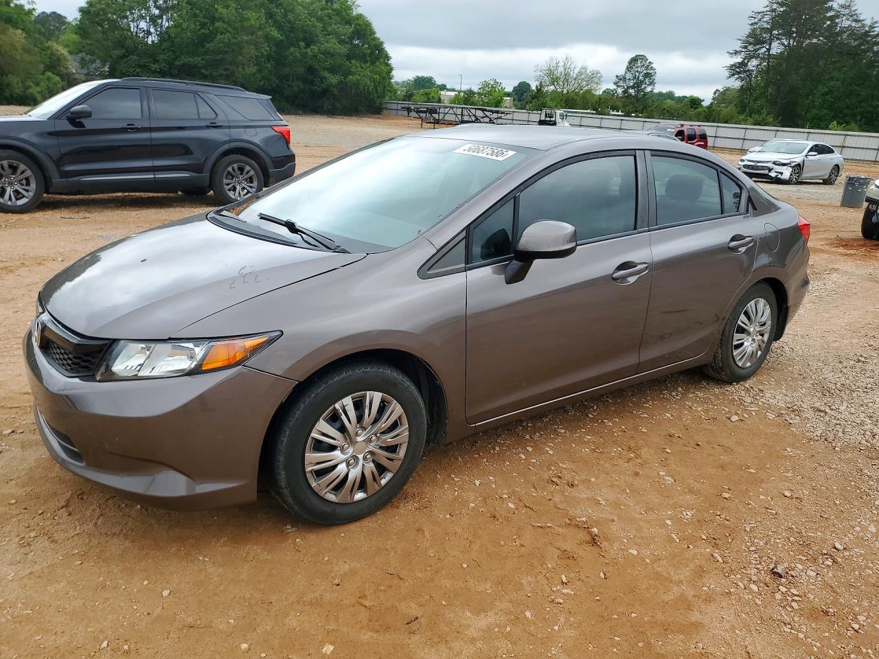 2012 Honda Civic LX, VIN 19XFB2F58CE065211 — Front end