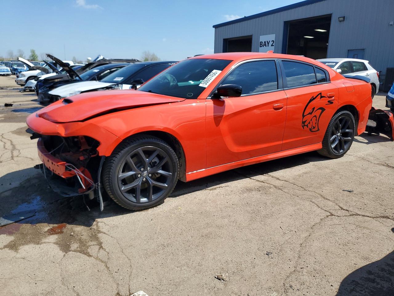 2021 Dodge Charger GT, VIN 2C3CDXHG6MH600880 — Front end