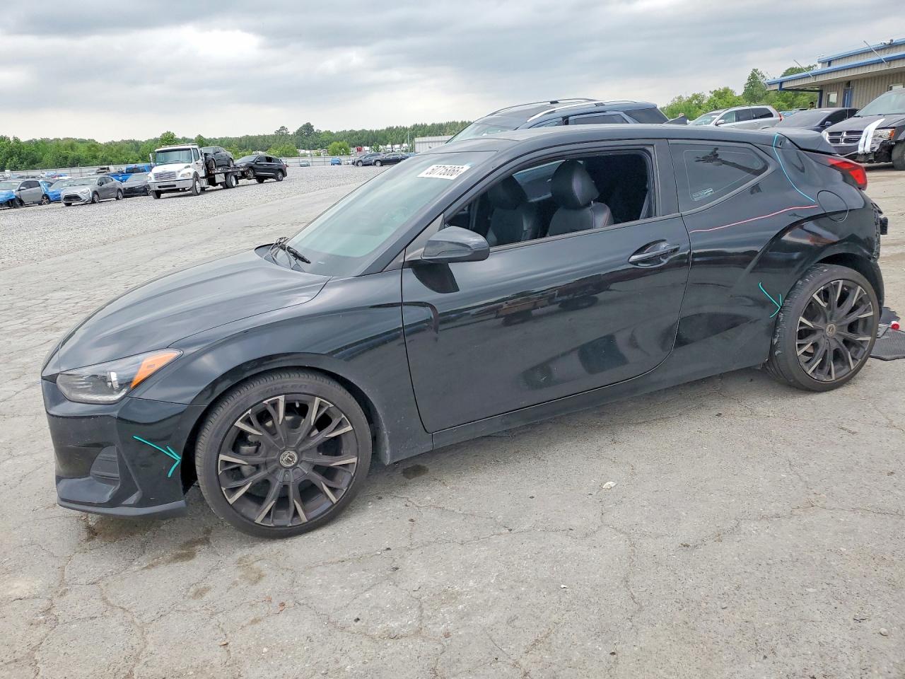 2021 Hyundai Veloster 2.0, VIN KMHTG6AF4MU032801 — Rear end