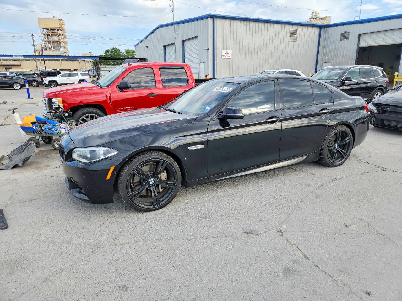 2014 BMW 5 Series 550i, VIN WBAKN9C54ED681525 — Front end