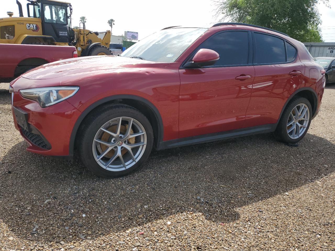 2018 Alfa Romeo Stelvio Ti Sport, VIN ZASFAKNN0J7B94701 — Hail