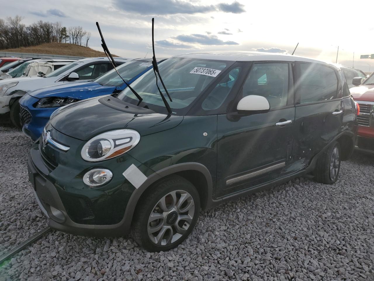 2016 FIAT 500L Trekking, VIN ZFBCFADH1GZ037441 — Опрокидывание
