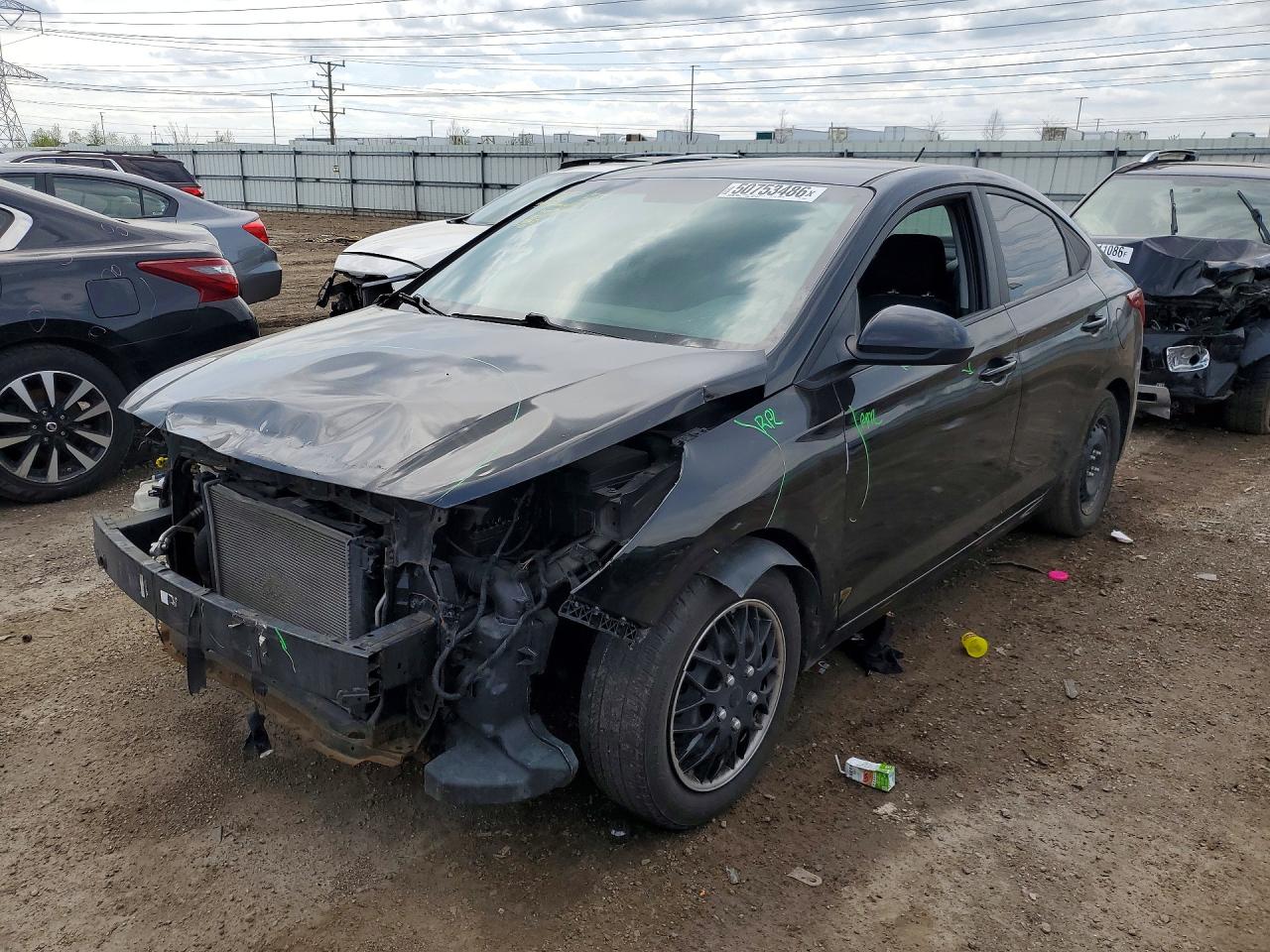 2021 Hyundai Accent SE, VIN 3KPC24A62ME131638 — Front end