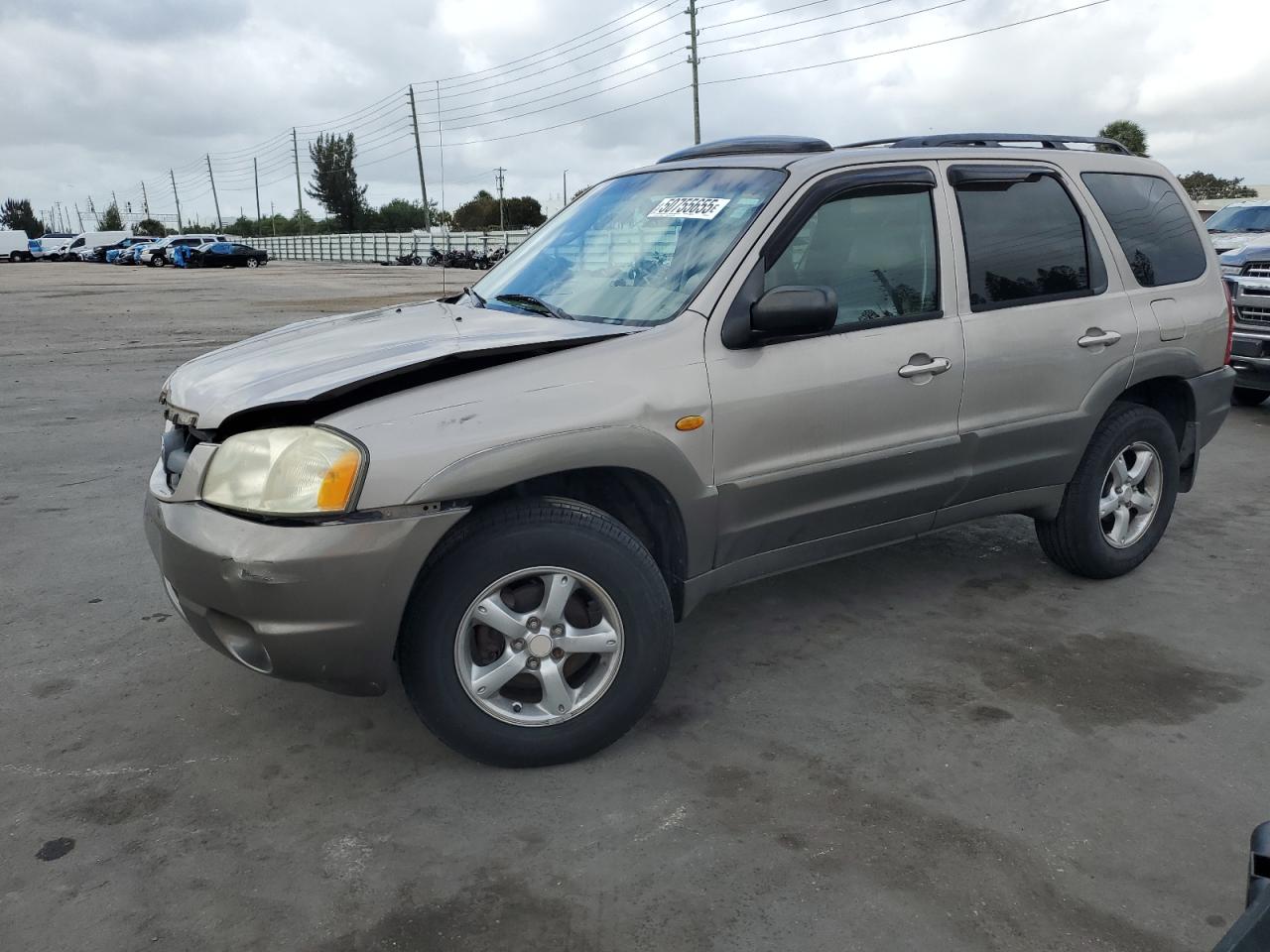 2001 Mazda Tribute LX, VIN 4F2CU08191KM64778 — Front end