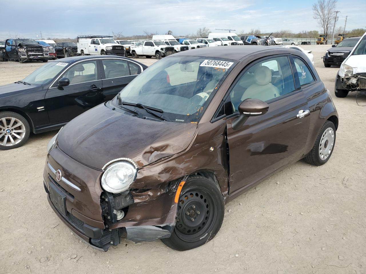 2014 FIAT 500 Pop, VIN 3C3CFFAR6ET275656 — Front end