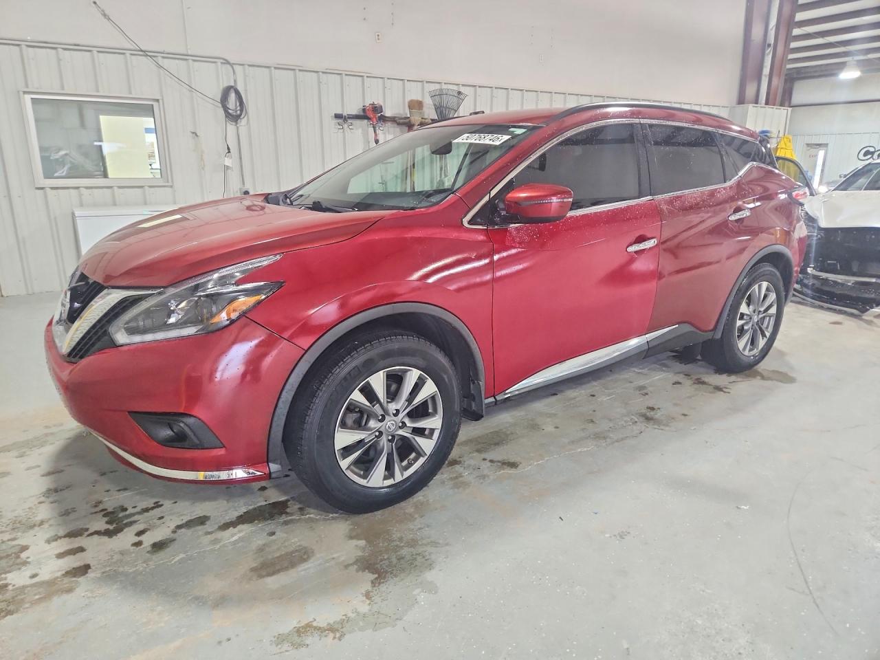 2018 Nissan Murano SV, VIN 5N1AZ2MH0JN145819 — Ранее повреждён