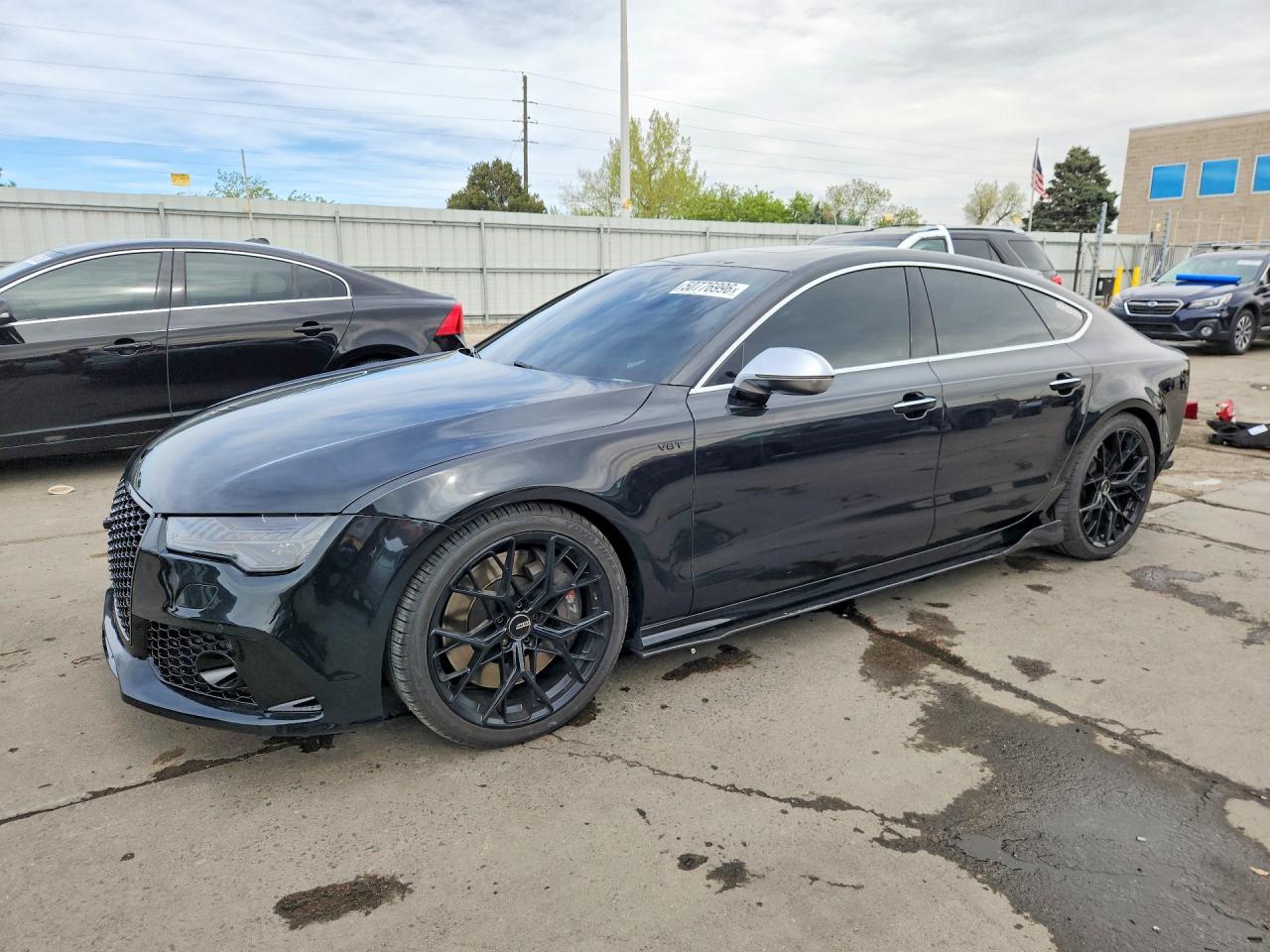 2015 Audi S7, VIN WAUW2AFC9FN051761 — Rear end