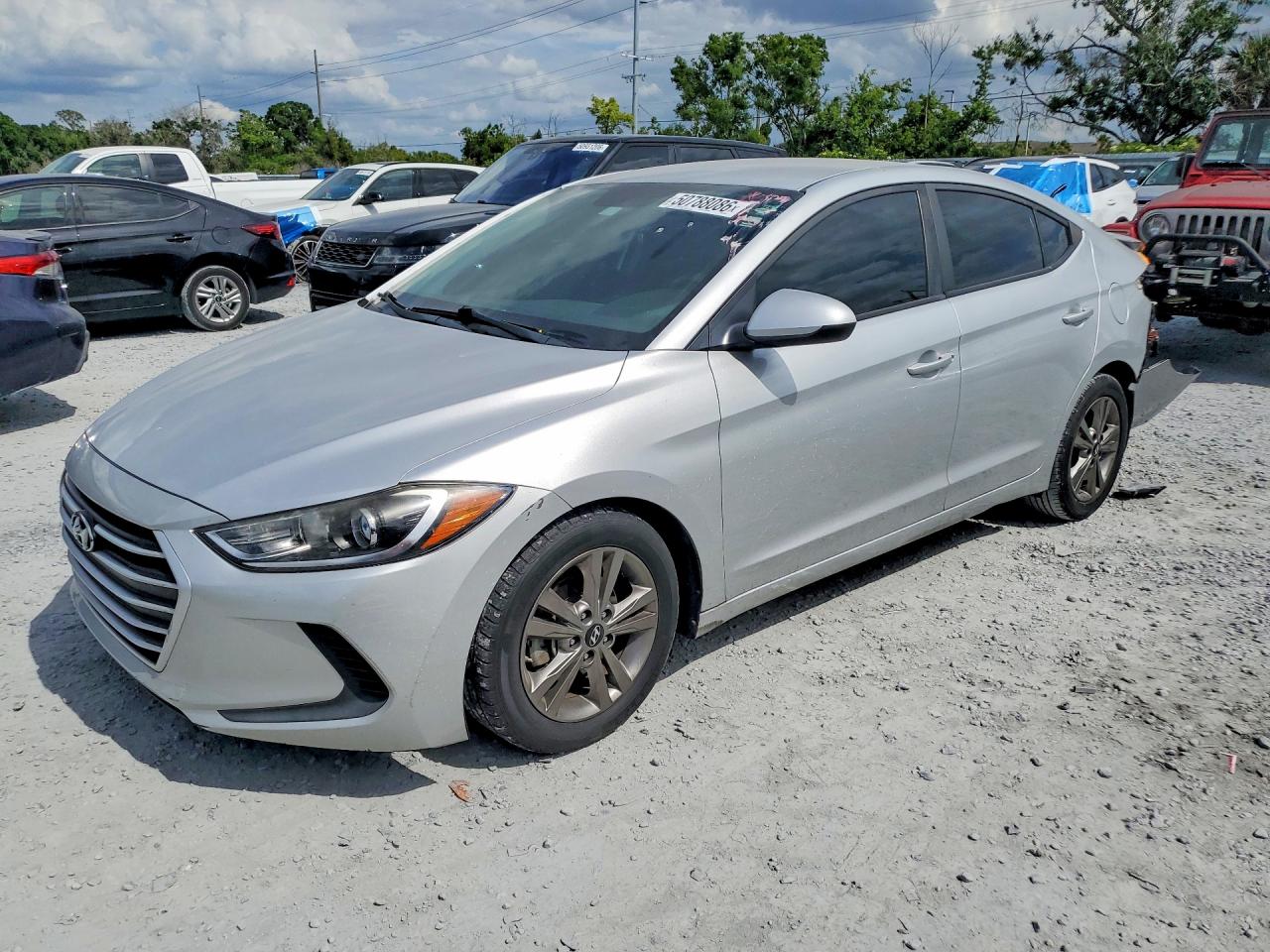 2018 Hyundai Elantra SEL, VIN 5NPD84LF3JH382157 — Rear end