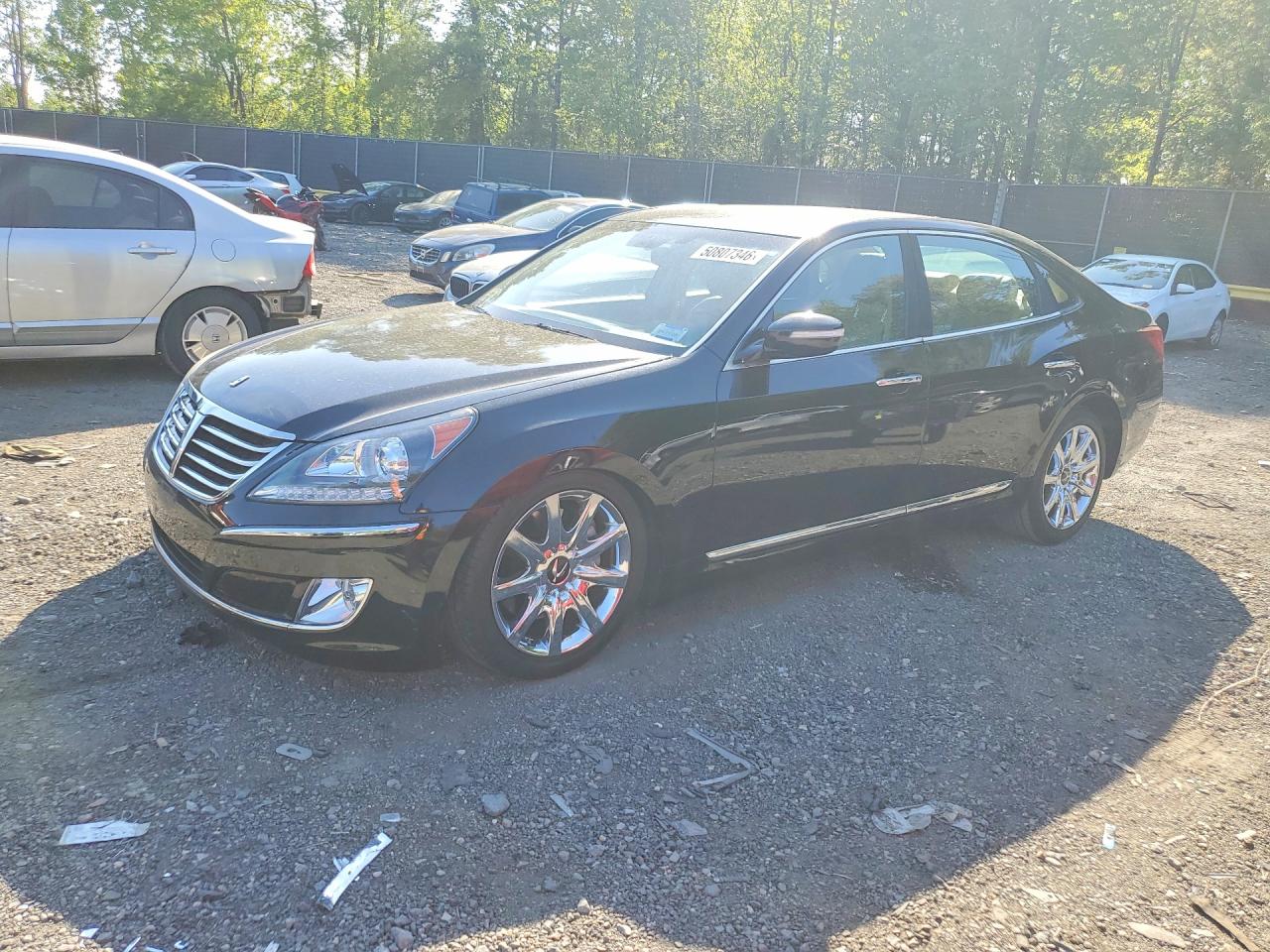 2012 Hyundai Equus Signature, VIN KMHGH4JH2CU052483 — Front end