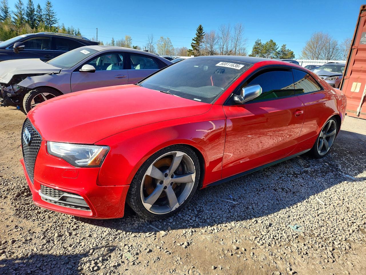 2015 Audi S5 Technik, VIN WAULGBFRXFA016765 — Rear end