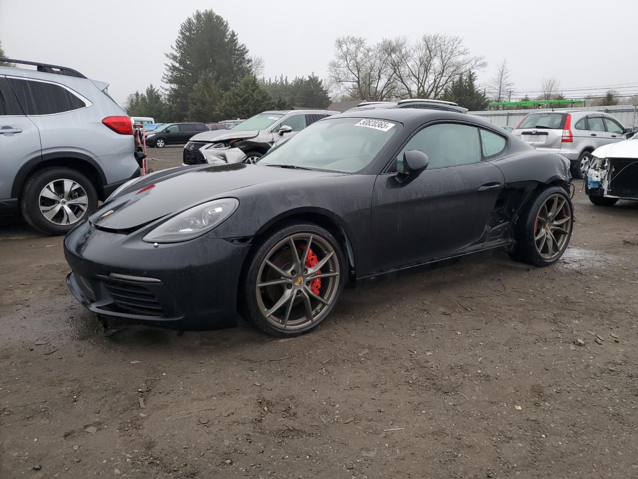 2017 Porsche 718 Cayman S, VIN WP0AB2A82HK285072 — Rear end