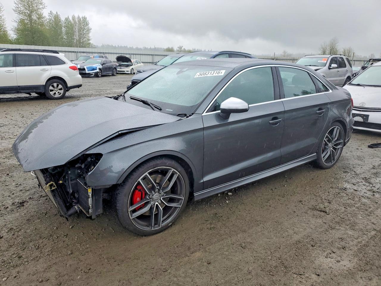 2018 Audi S3 Prestige, VIN WAUF1GFF3J1003074 — Front end