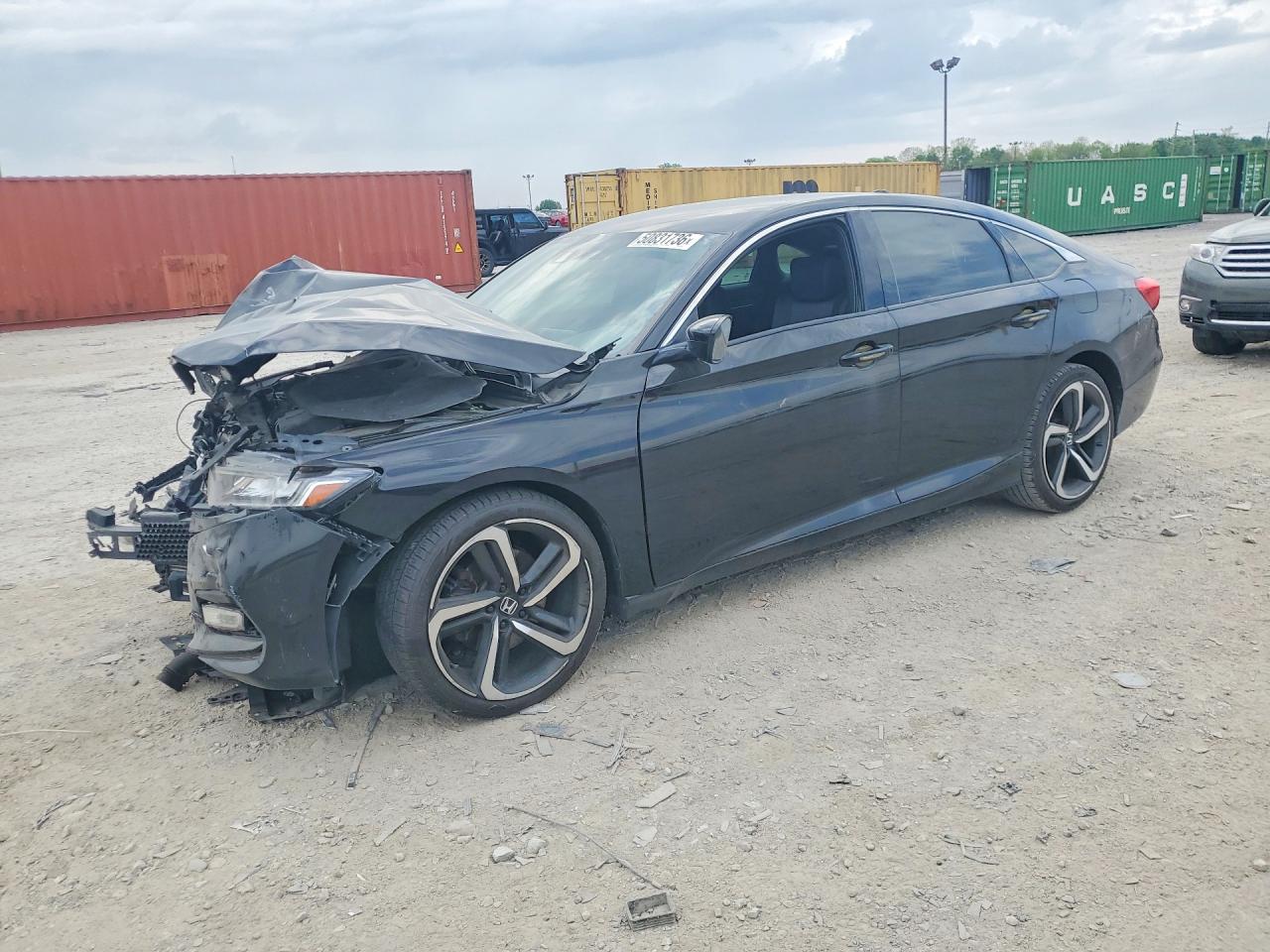 2019 Honda Accord Sport, VIN 1HGCV1F33KA166551 — Front end
