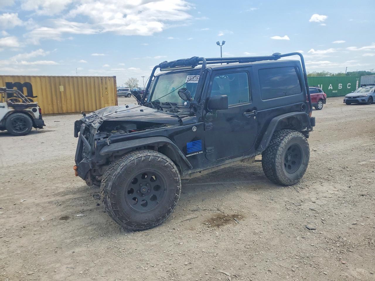 2012 Jeep Wrangler Sport, VIN 1C4AJWAG9CL256351 — Front end