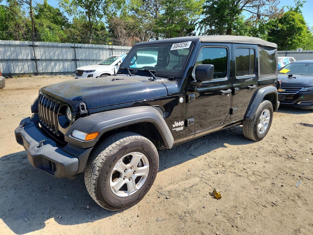 2021 Jeep Wrangler Unlimited Sport S, VIN 1C4HJXDG5MW602718 — Minor dents and scratches
