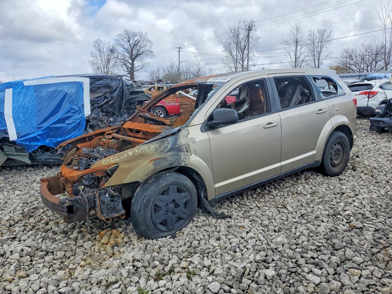 2009 Dodge Journey SE, VIN 3D4GG47B29T176351 — Burn