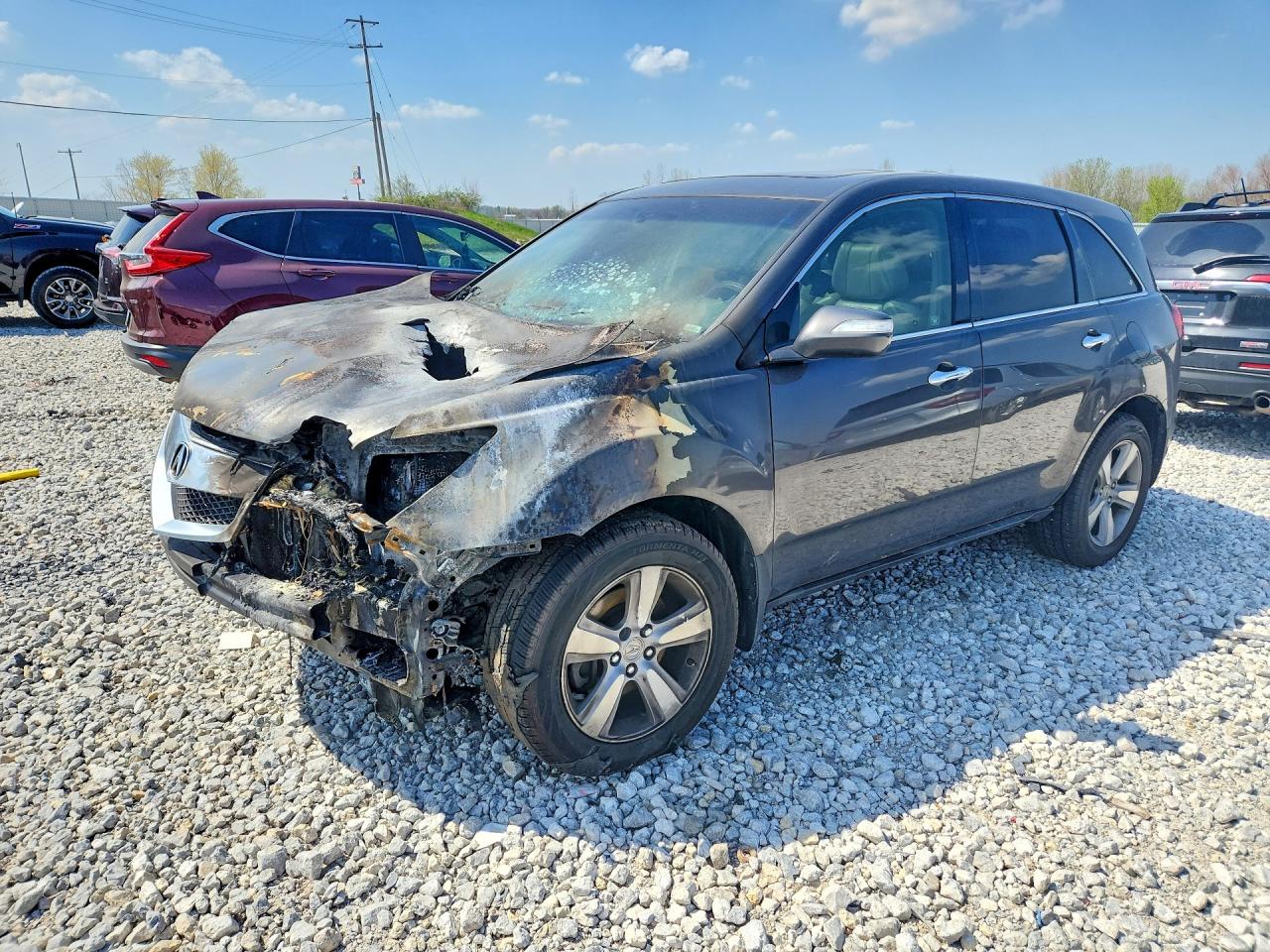 2010 Acura MDX Technology, VIN 2HNYD2H69AH528719 — Burn
