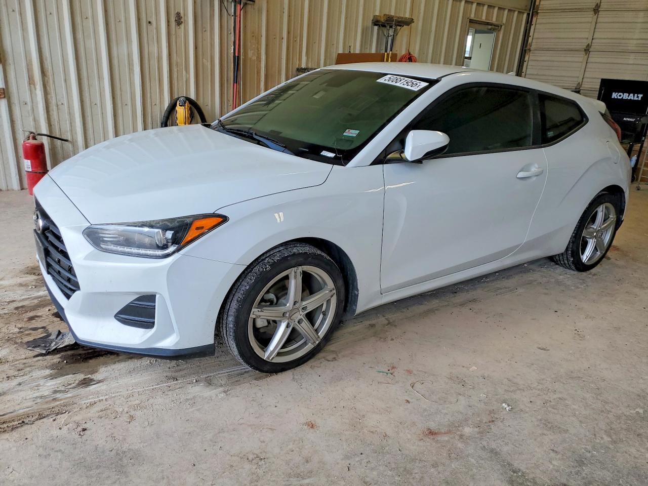 2019 Hyundai Veloster 2.0, VIN KMHTG6AF4KU017213 — Interior fire