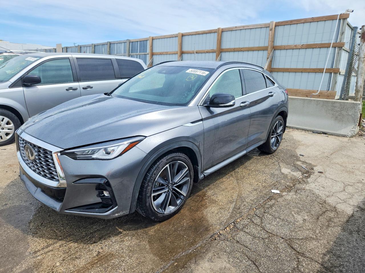 2023 Infiniti QX55 Luxe, VIN 3PCAJ5JR1PF123264 — Water / flood