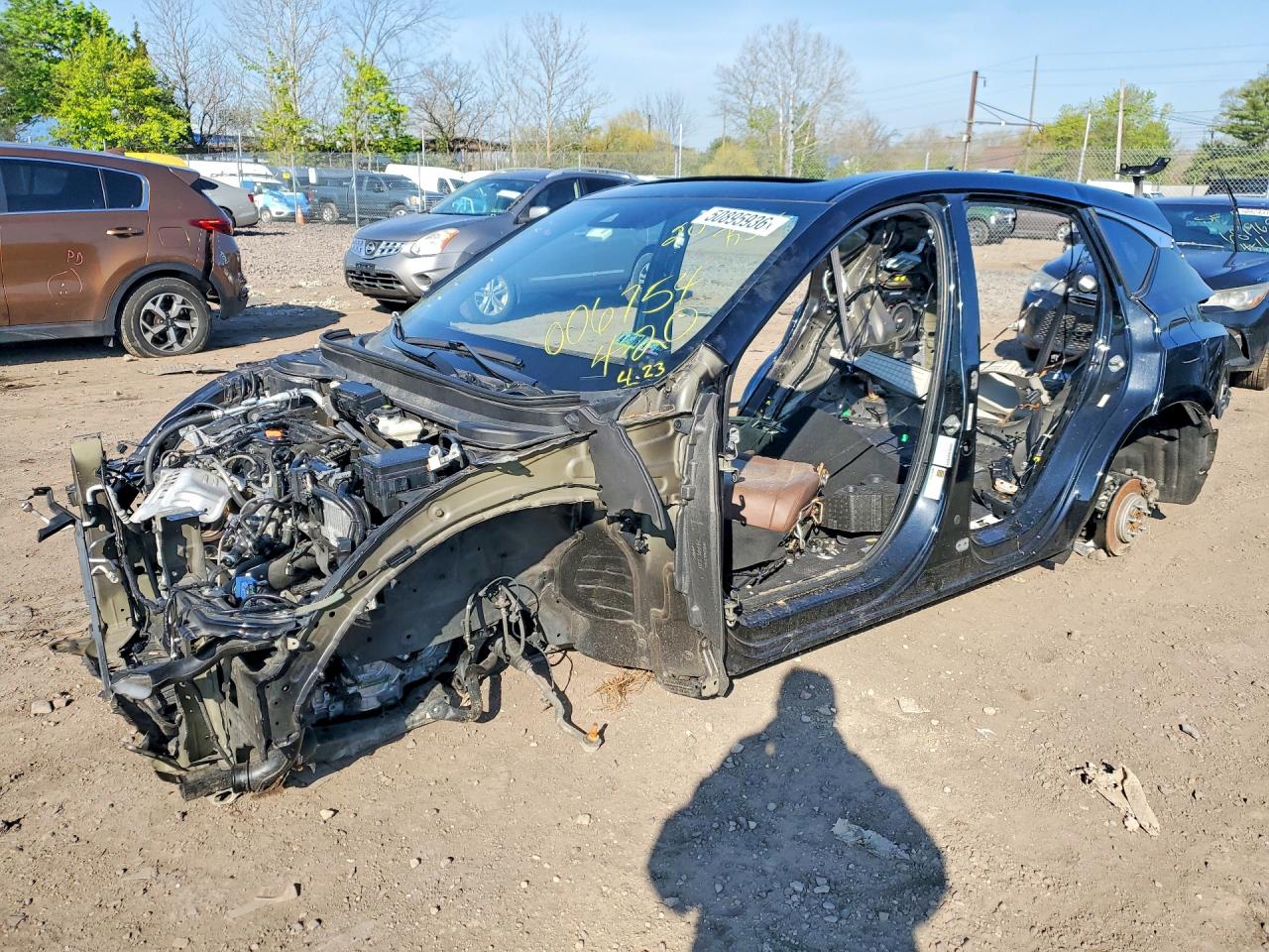 2020 Acura RDX Technology, VIN 5J8TC2H57LL006754 — Stripped