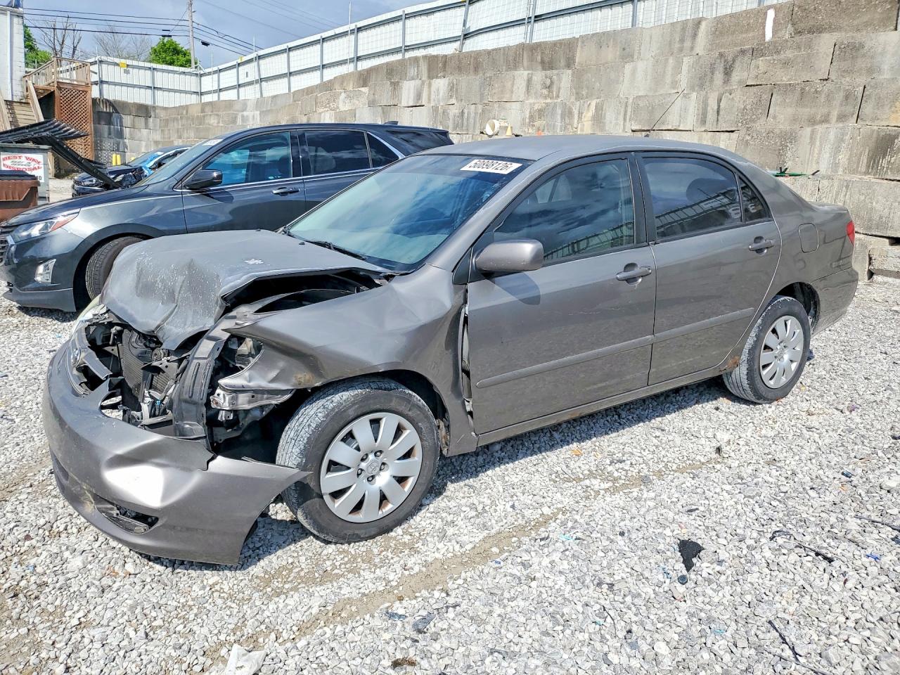2004 Toyota Corolla LE, VIN 1NXBR32E84Z325059 — Front end
