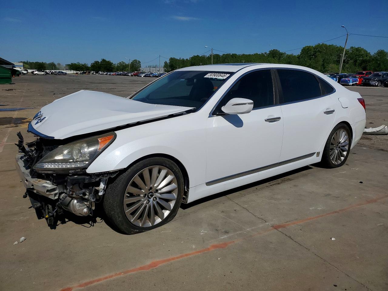 2015 Hyundai Equus Signature, VIN KMHGH4JH6FU100605 — Front end