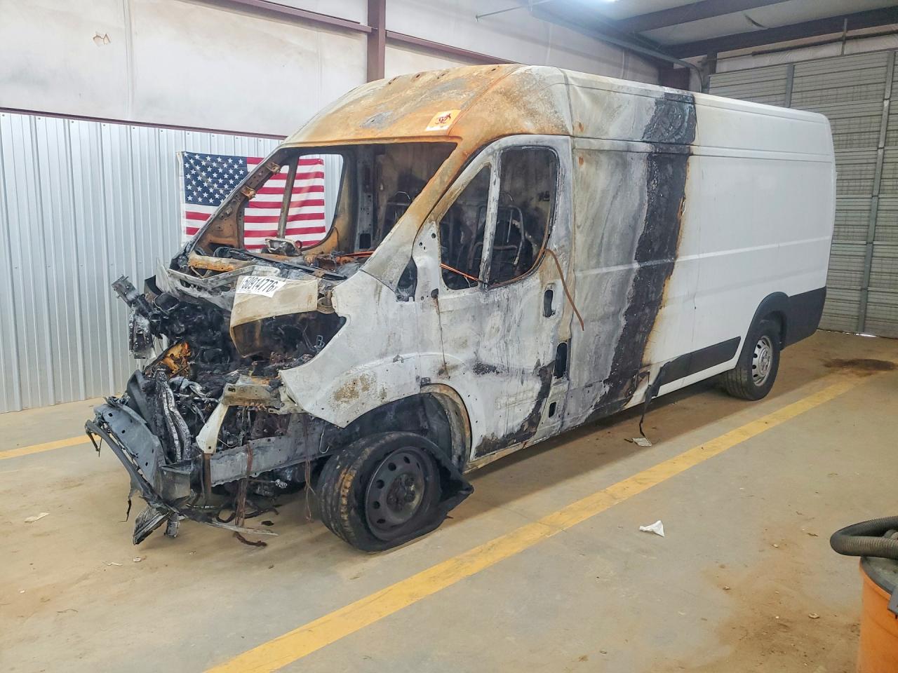 2023 Ram ProMaster Cargo, VIN 3C6MRVJG5PE517142 — Burn