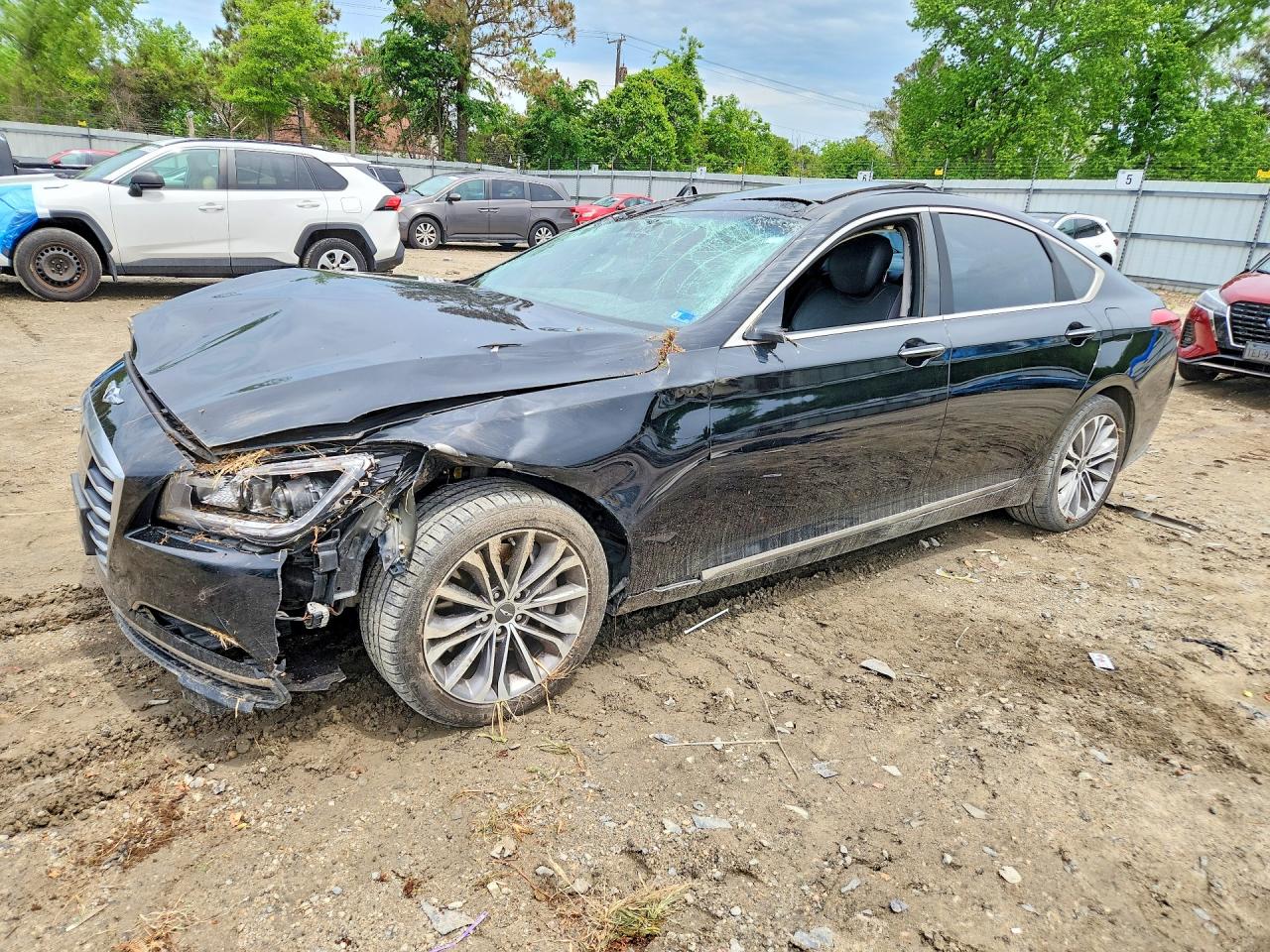2017 Genesis G80 3.8L, VIN KMHGN4JE3HU171231 — Rollover