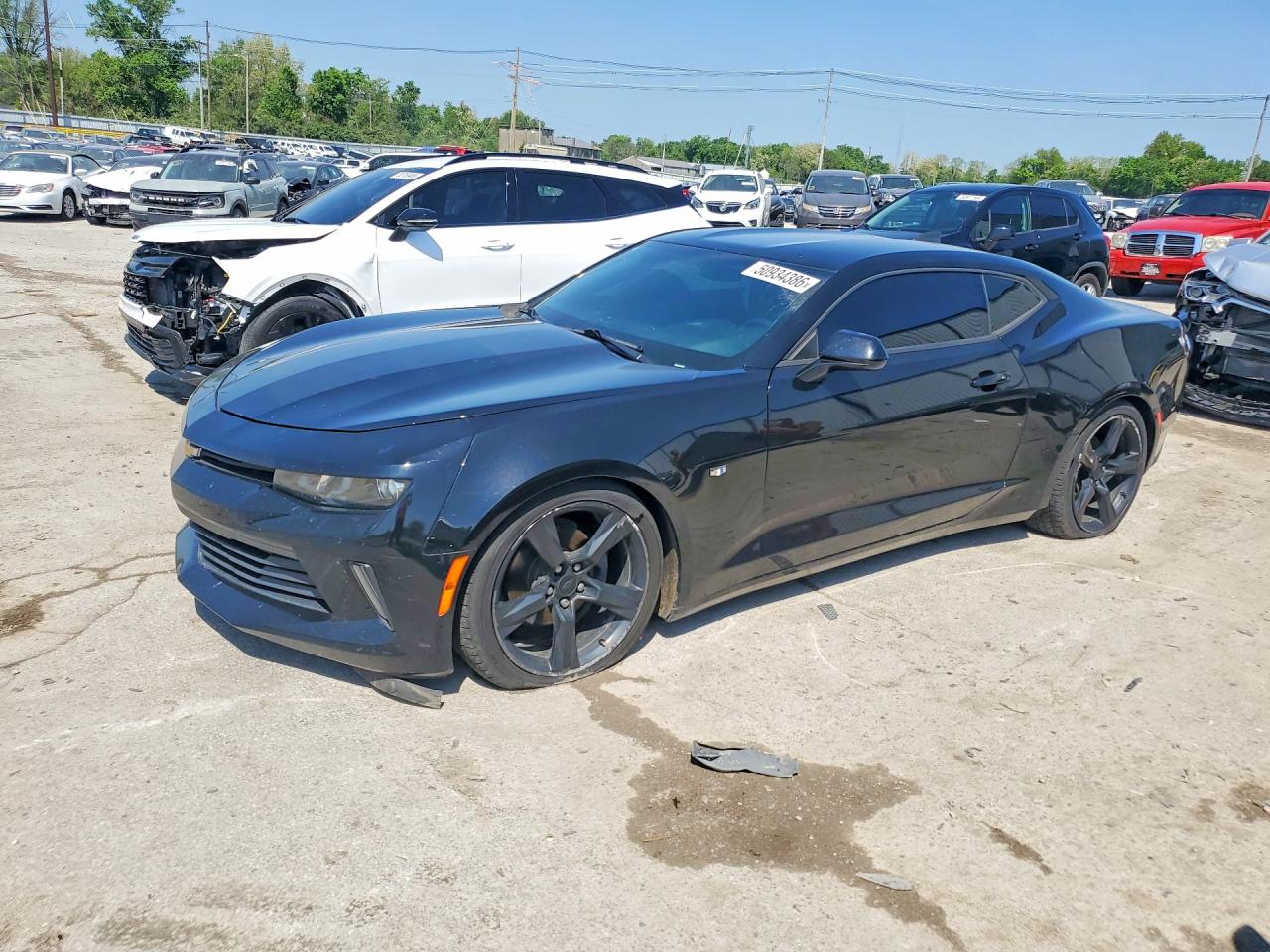 2017 Chevrolet Camaro 1LT, VIN 1G1FB1RX3H0144804 — Undercarriage