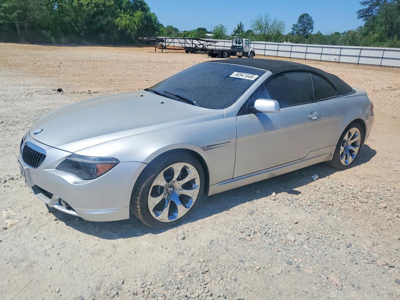 2006 BMW 6 Series 650Ci, VIN WBAEK13486CN77786 — Prior damage history