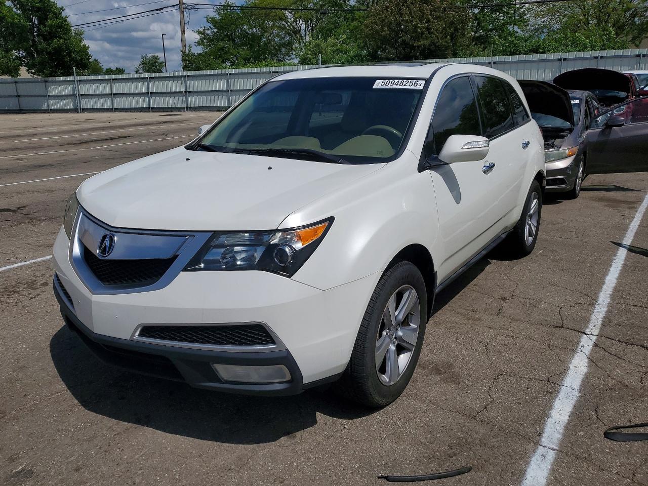 2012 Acura MDX Technology, VIN 2HNYD2H31CH534684 — Side