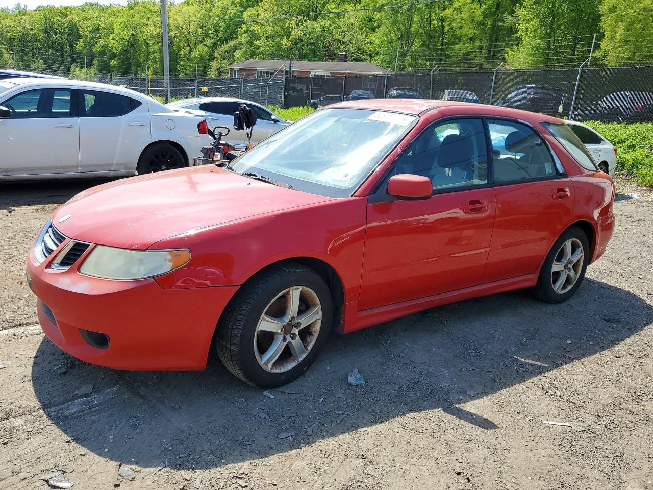 2005 Saab 9-2X Linear, VIN JF4GG61665H056347 — Бок