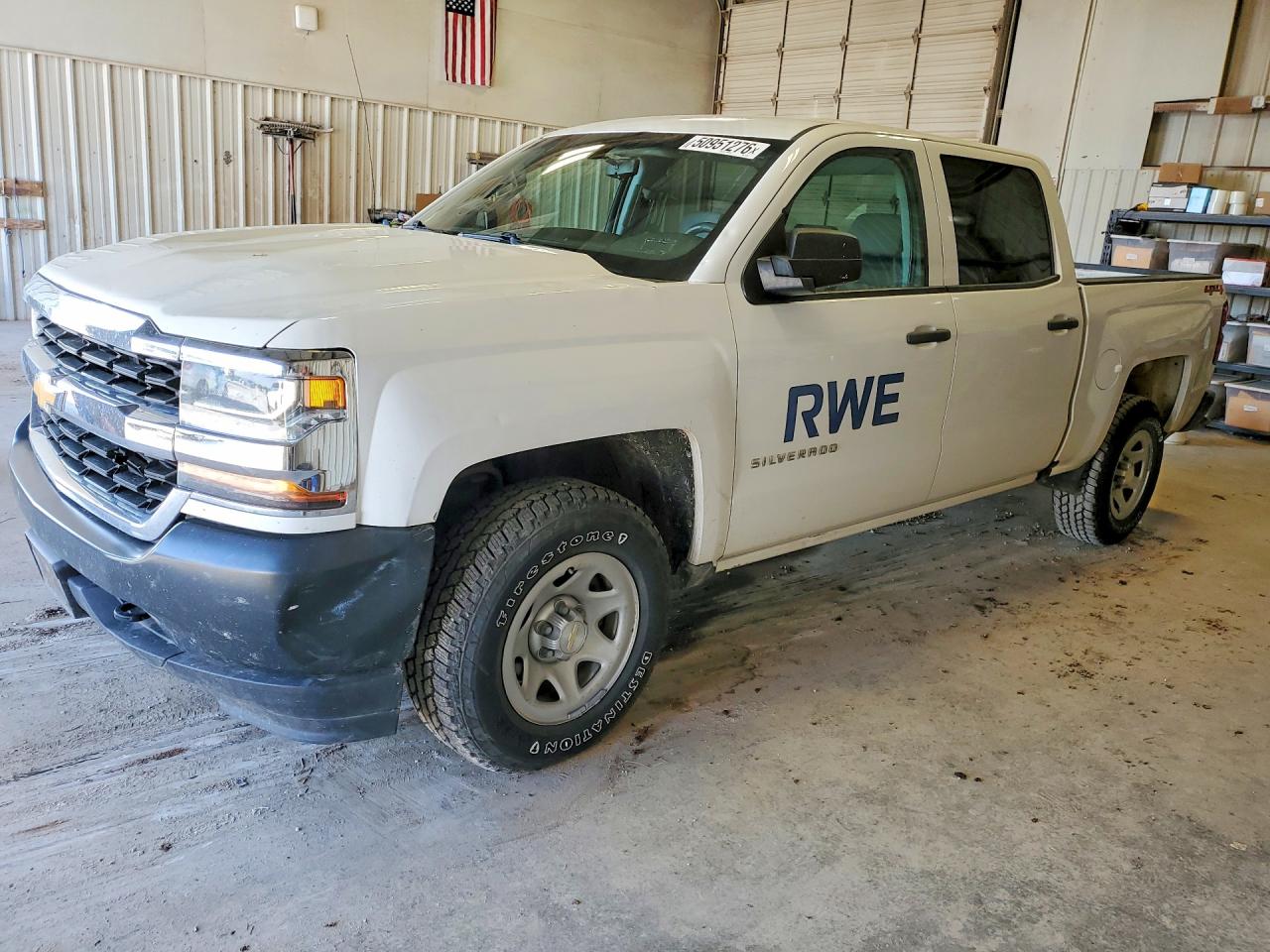 2018 Chevrolet Silverado 1500 Work Truck, VIN 3GCUKNEC8JG124428 — Hail