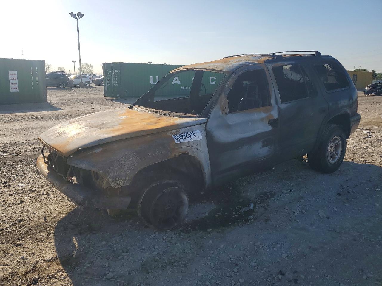 1998 Dodge Durango, VIN 1B4HS28Y0WF202620 — Burn
