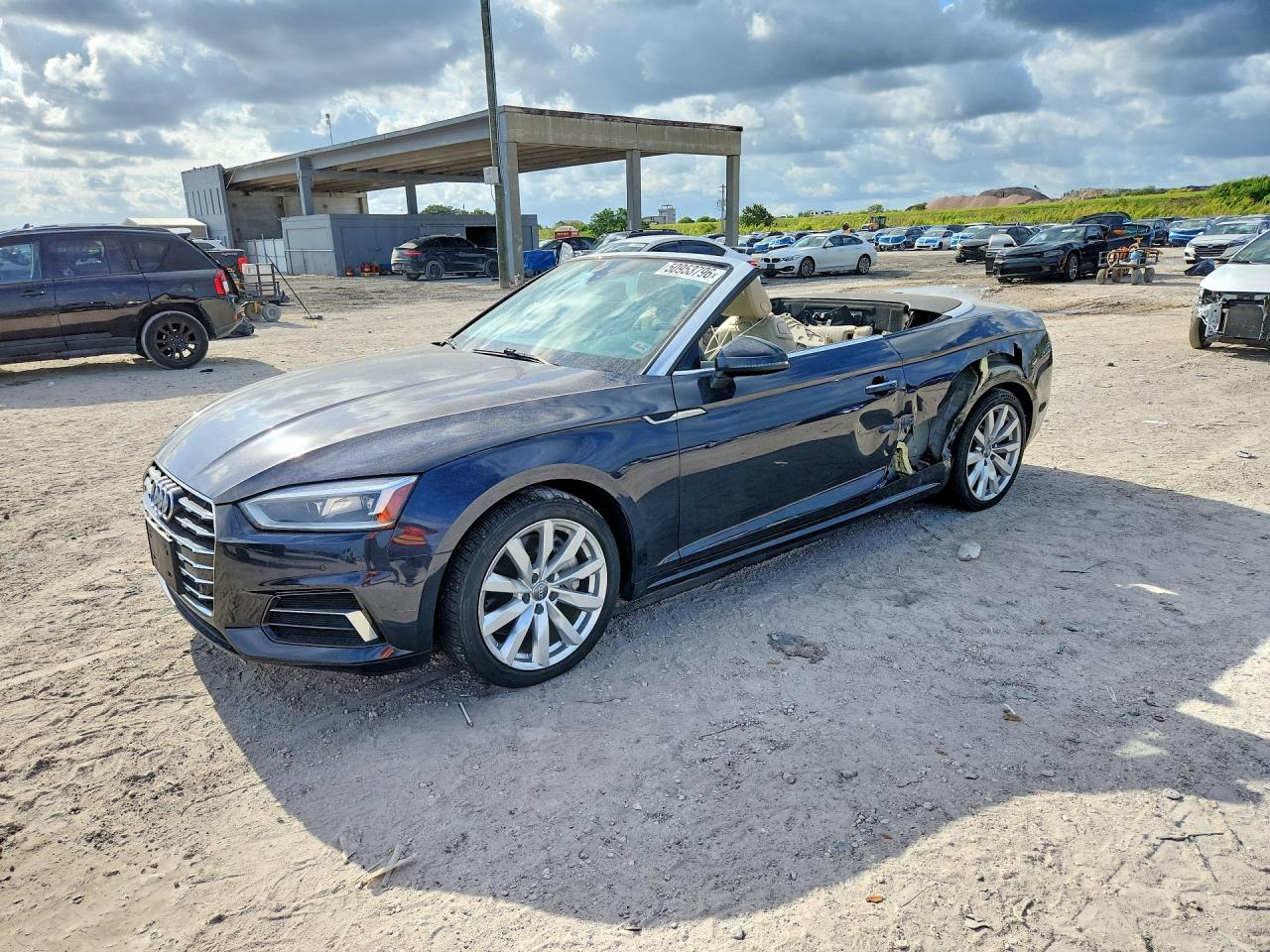 2018 Audi A5 Cabriolet Premium Plus, VIN WAUYNGF57JN017234 — Stripped
