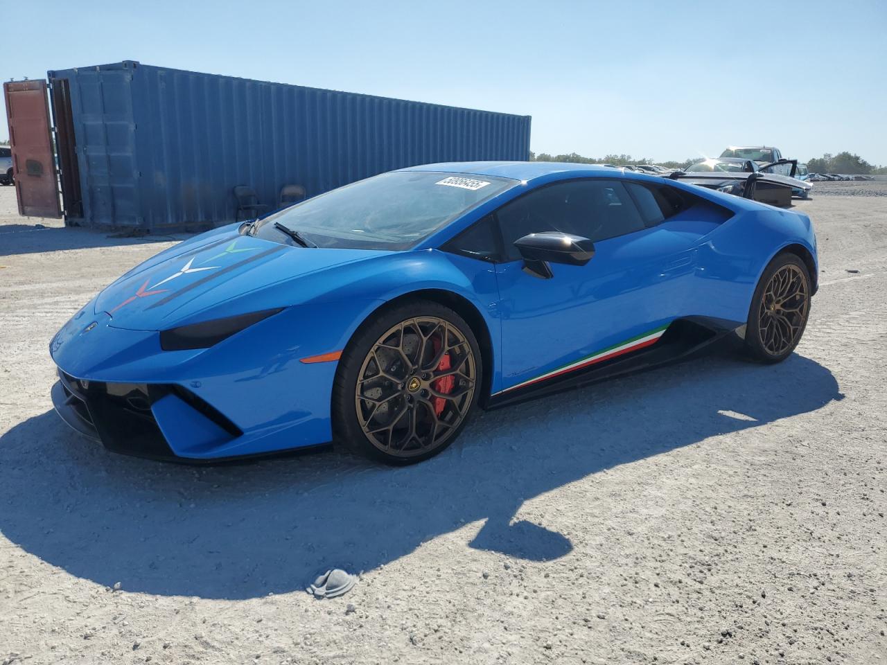 2018 Lamborghini Huracan Performante, VIN ZHWUD4ZF2JLA08437 — Water / flood